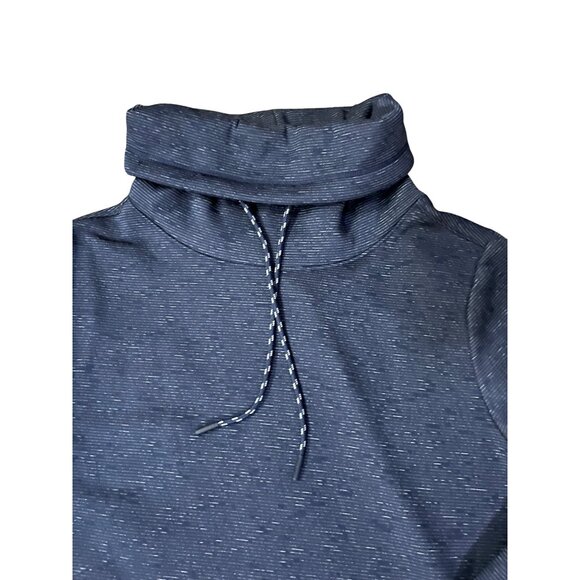 Under Armour ColdGear Womens S Pullover Hoodie Blue Striped Used Sweatshirt - Picture 12 of 13